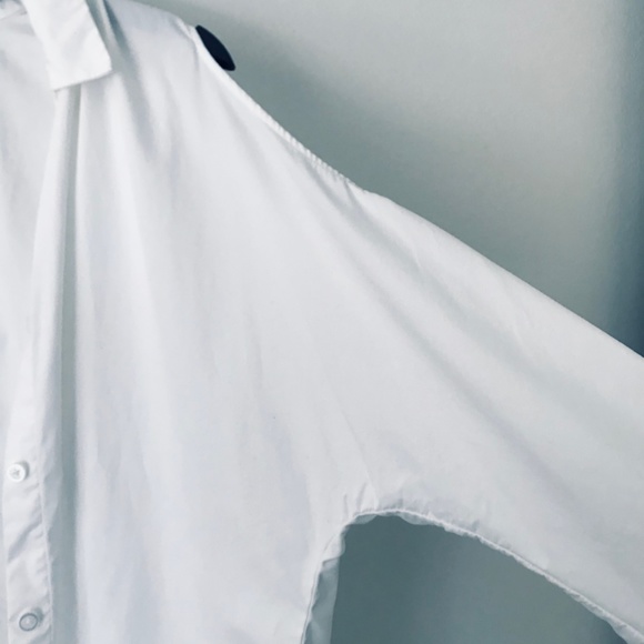 DKNY Cold Shoulder Button-Down - Picture 4 of 15